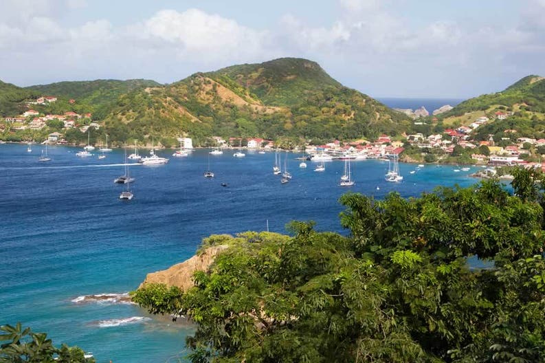 View of the landscape of Martinique