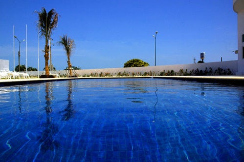 Outdooor swimming pool of the Holiday Inn Campeche in Mexico