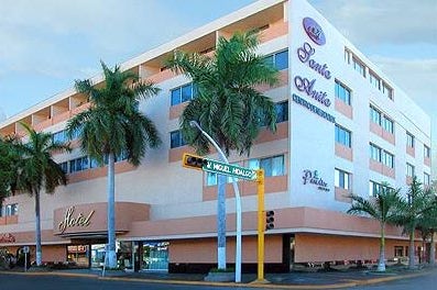 External view of the Hotel Santa Anita in Los Mochis in Mexico