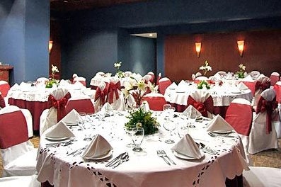 Restaurant of the Hotel Santa Anita in Los Mochis in Mexico