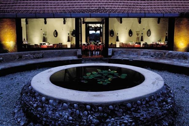 External view of the Hacienda Uayamon in Mexico