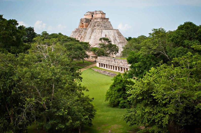 Mexico Mayan pyramid