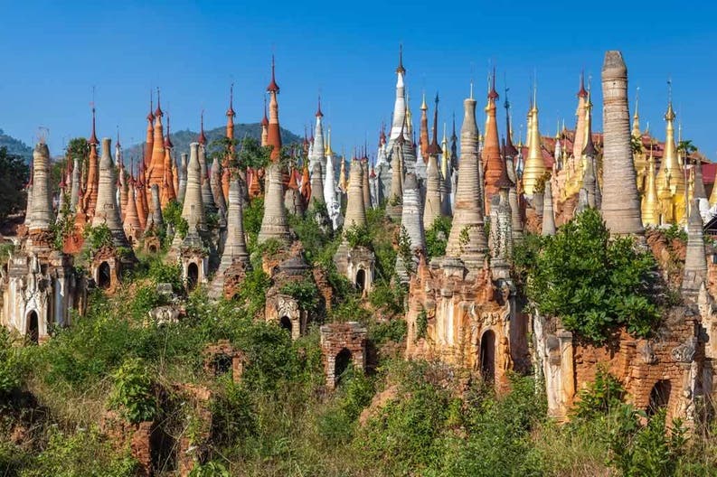 Myanmar stupas