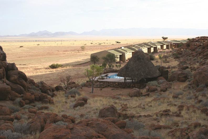 Namib Naukluft Lodge view from pool