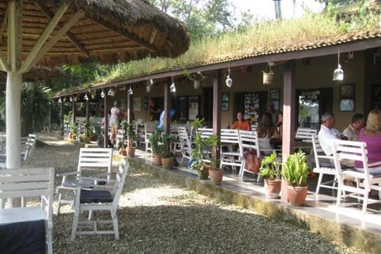 Restaurant of the Safari Narayani Lodge in Chitwan National Park in Nepal