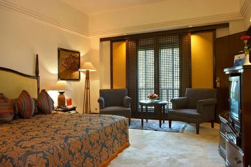 Bedroom of the hotel Crowne Plaza Kathmandu in Nepal