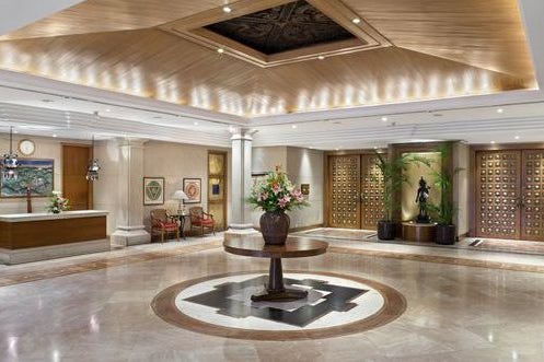 Hall of the hotel Crowne Plaza Kathmandu in Nepal