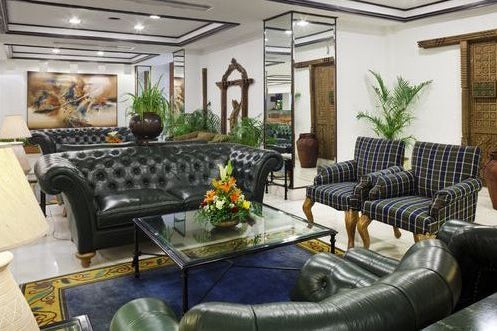 Lounge of the hotel Crowne Plaza Kathmandu in Nepal