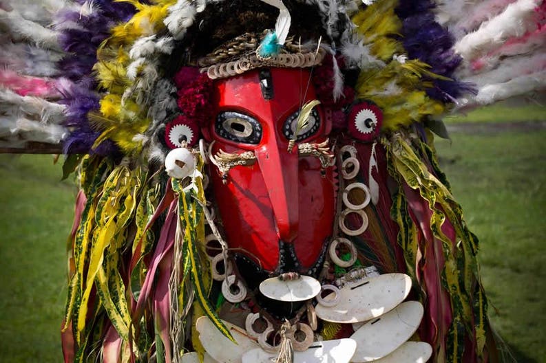 Papua Nuova Guinea maschera tradizionale