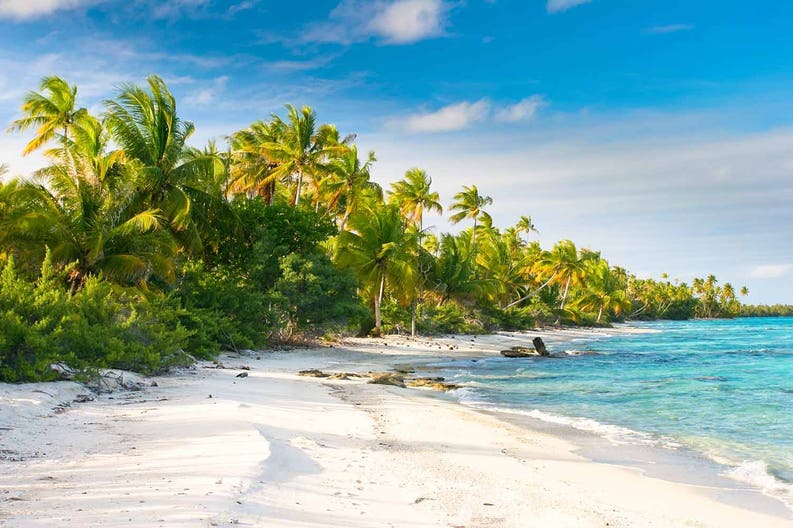Polinesia francese spiaggia da sogno