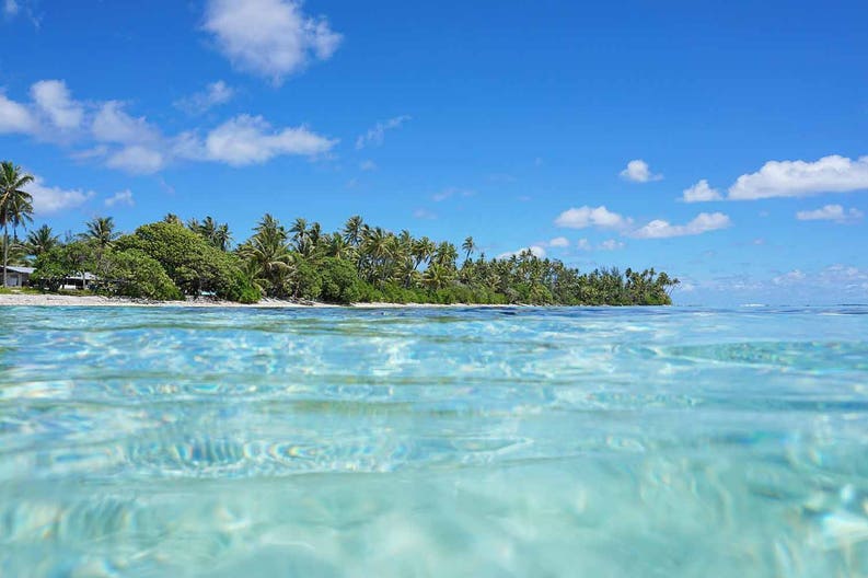 Polinesia francese spiaggia da sogno