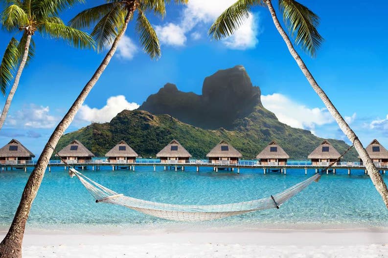 Sea and beach in Polynesia