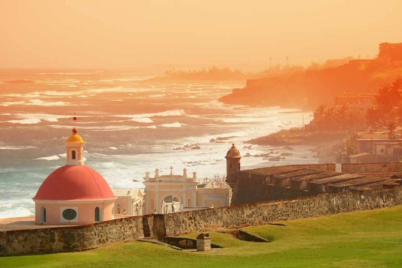 Portorico San Juan vista dell'oceano