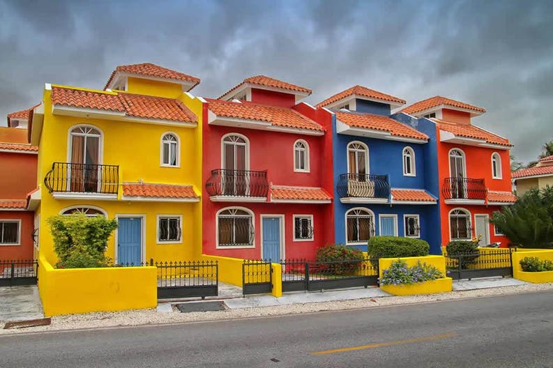 Repubblica Dominicana case colorate
