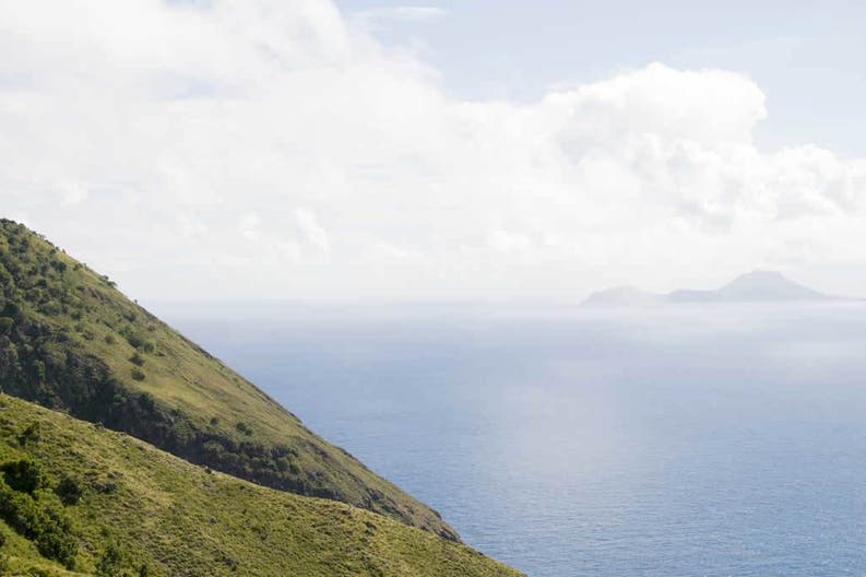 View from the Mount Scenery in Saba