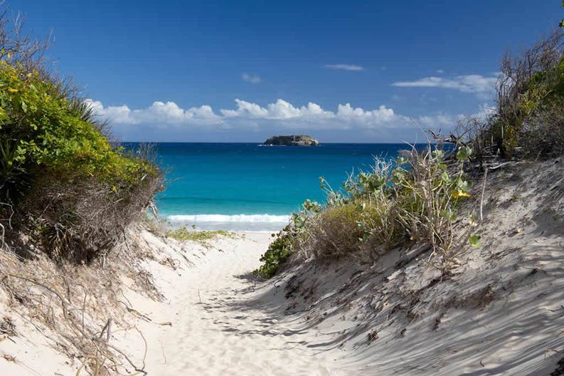 Sea and beach of Saint Barthélemy