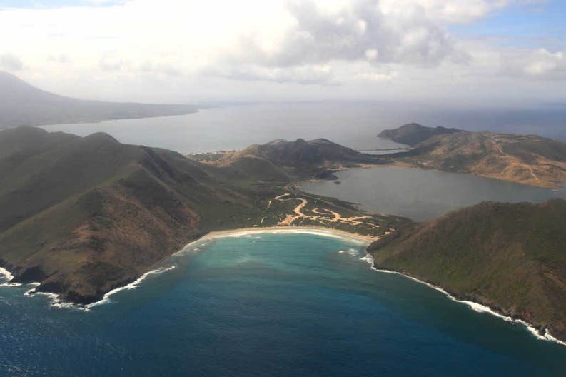 Saint Kitts and Nevis aerial view
