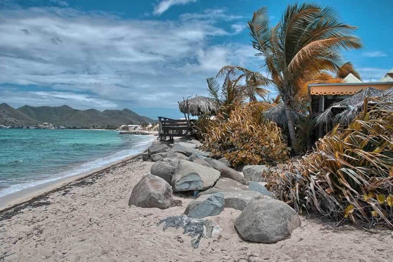 Saint Martin beach