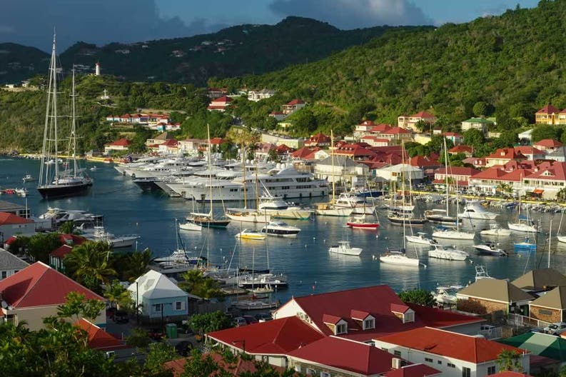 View of the port of Saint Martin