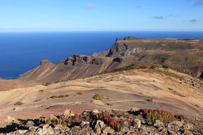 Saint Helena volcanic landscape