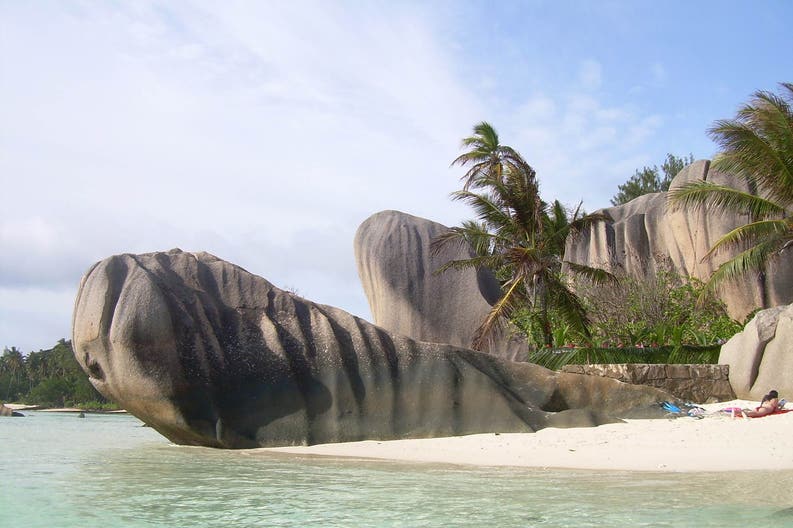 La Soruce d'Argent di La Digue alle Seychelles