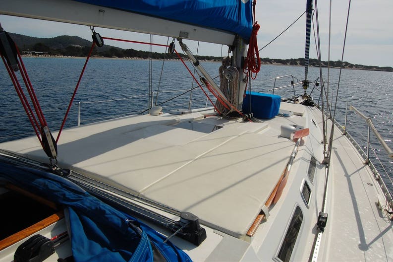 Sail boat Atlantic 49 on navigation