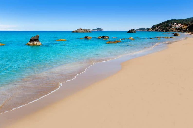 Bay of Ibiza in Spain Spain Ibiza bay