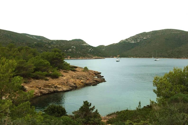 Spagna Cabrera mare Vista del mare dell'isola di Cabrera in Spagna