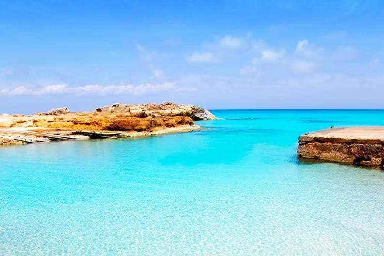 Spagna Formentera mare Mare cristallino di Formentera in Spagna