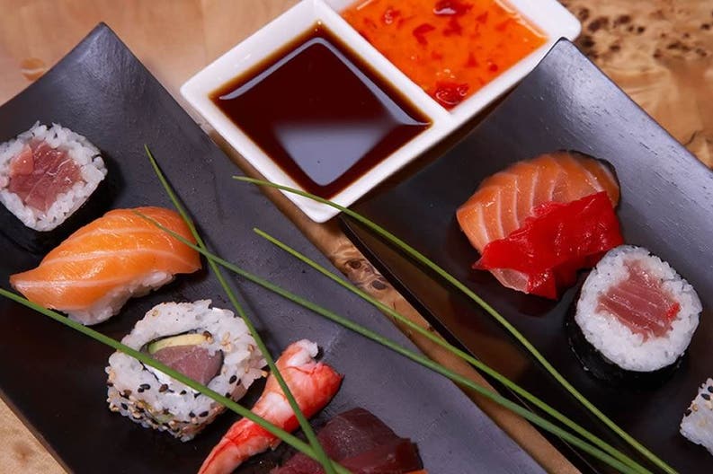 sushi on board of Noheea