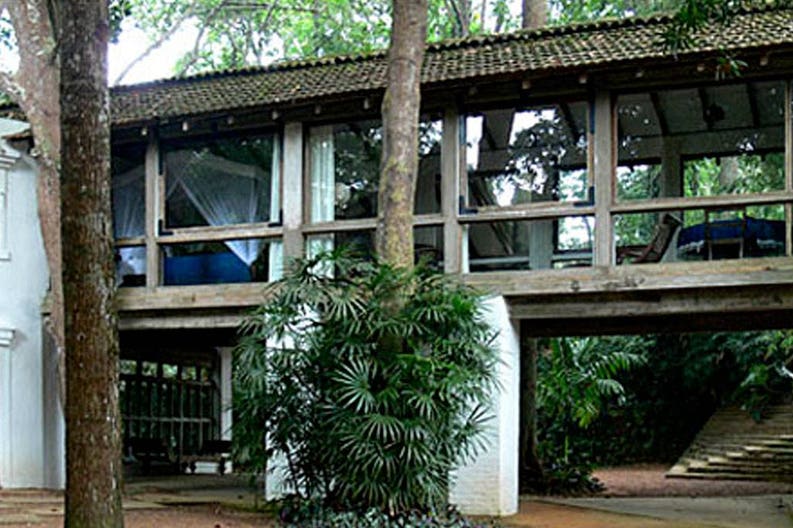 External view of the Lunuganga Estate in Sri lanka