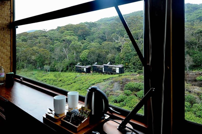 Vista del complesso del Rainforest Eco Lodge in Sri Lanka