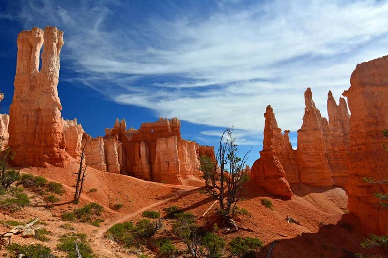 Vista del paesaggio del Bryce Canyon negli Stati Uniti d'America