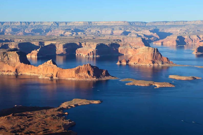 Paesaggio del Lago Powell negli Stati Uniti d'America