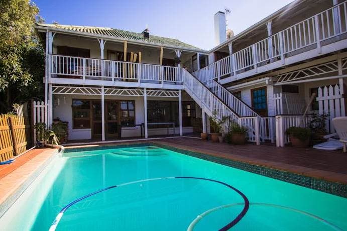 The exteriors and pool