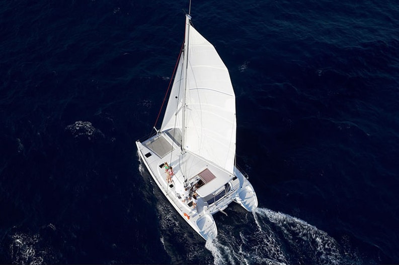 High view of the Lagoon 380