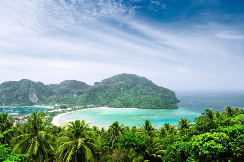 View of Phi Phi Island in Thailand