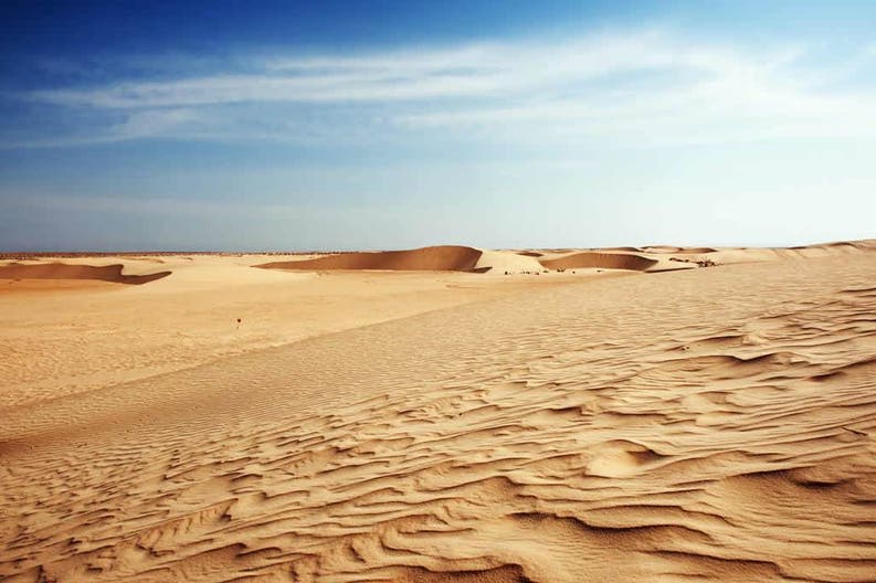 Il deserto del Sahara in Tunisia