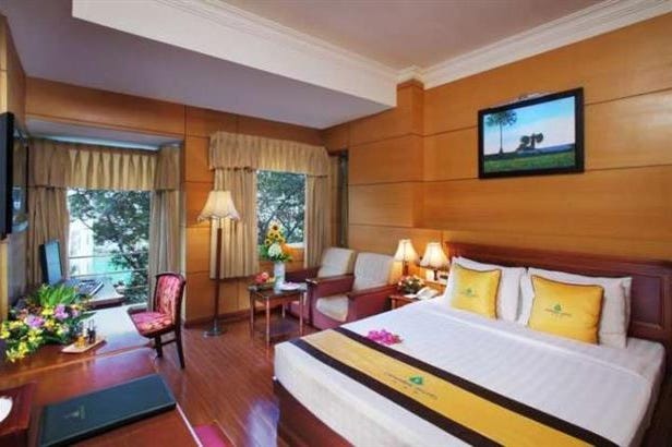 Una camera del Sapphire Hotel di Saigon in Vietnam
